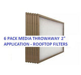 16X20x2 Throwaway Media FREE SHIP Standard Capacity Furnace Dust Filter Canada - 6-pack