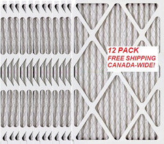 16x25x1 MERV 8 FREE SHIP Standard Capacity Furnace Dust Filter Canada - 12-pack
