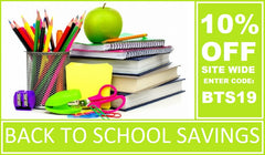 BACK TO SCHOOL 10% OFF SITE WIDE UNTIL SEP 30, 2019