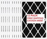 16x25x1 Carbon FREE SHIP Standard Capacity Furnace Dust Filter Canada - 12-pack